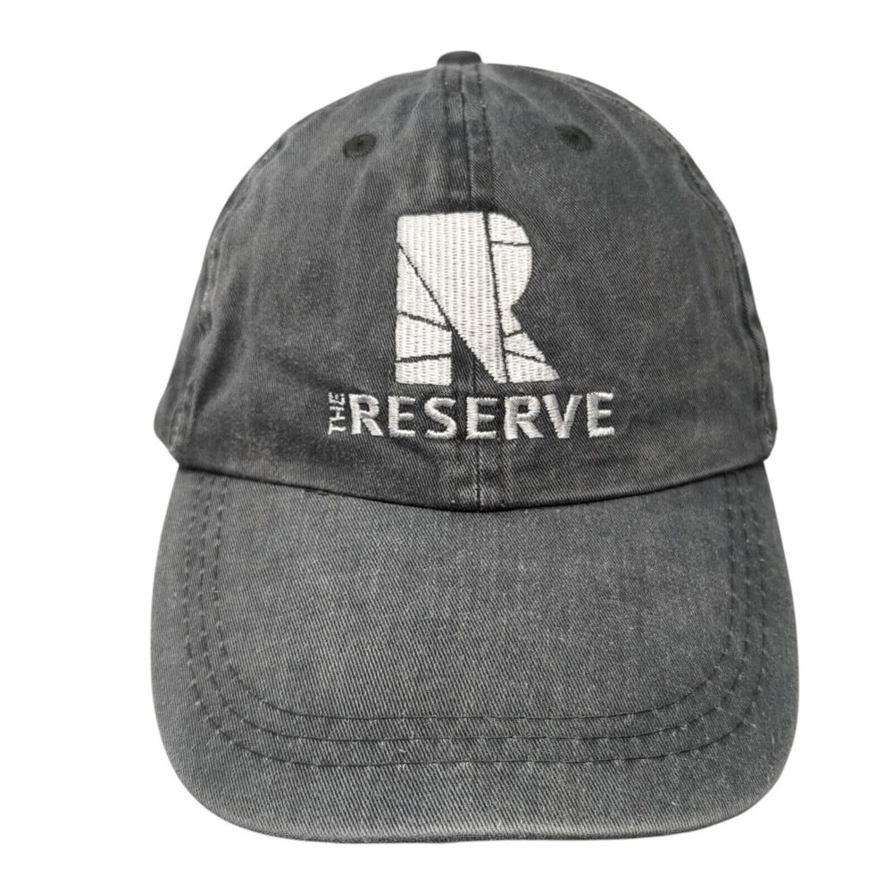 The Reserve Slideback Hat Gray One Size Adjustable Simplicity 6 Panel